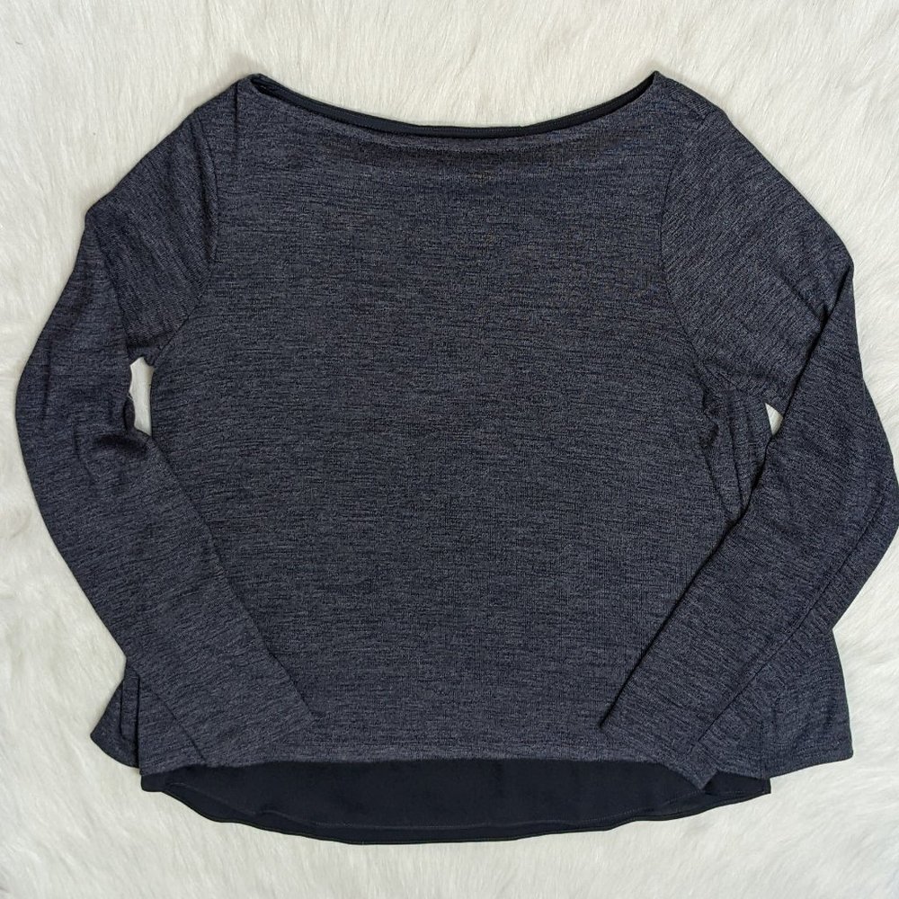 Land's End Split-Back Long Sleeve Top, S